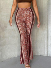 SXY Allover Print Flare Leg Pants